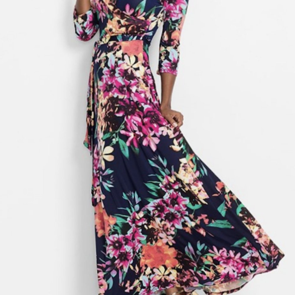 Venus Colorful Floral Maxi Dress (XS)